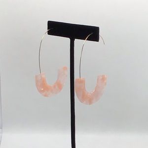 Peachy Pink Acrylic Earrings **FREE WITH PURCHASE**